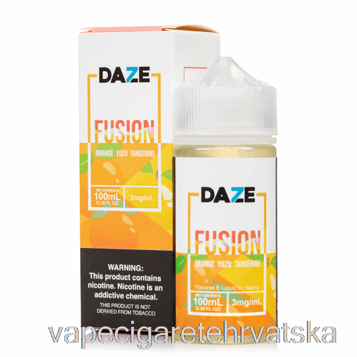 Vape Hrvatska Naranča Yuzu Mandarina - 7 Daze Fusion - 100ml 3mg